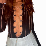 Baddie Lace Up Bodysuit