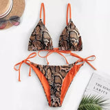 Snake Print 2 Piece Bikini